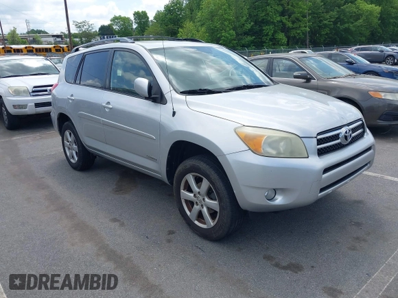 2008 Toyota RAV4 Ltd with VIN JTMZD31V786080588, listed as a IAAI auction lot 42154160 with 207,431 mi miles. Bid and sale history available at carsss.com. Image 1.