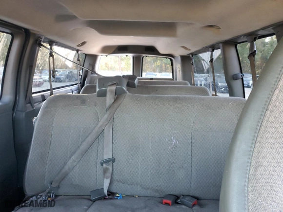 2013 Chevrolet Express Passenger LT with VIN 1GAZG1FG9D1113161, listed as a Copart auction lot 46314085 with 134,960 mi miles and Salvage Title. Bid and sale history available at carsss.com. Image 10.