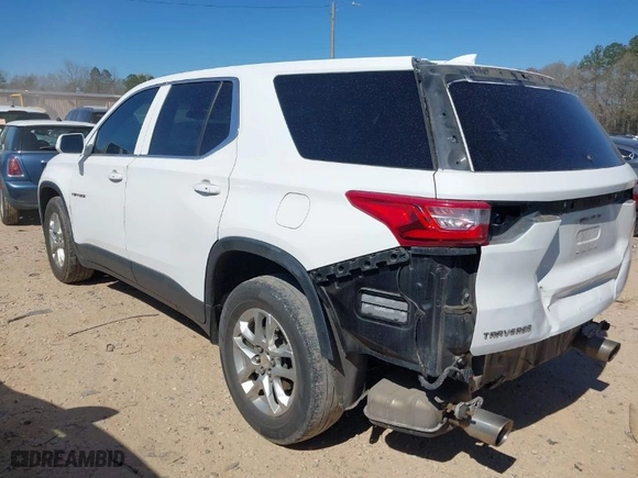 2019 Chevrolet Traverse LS with VIN 1GNERFKWXKJ286587, listed as a IAAI auction lot 41845285 with 283,381 mi miles. Bid and sale history available at carsss.com. Image 3.