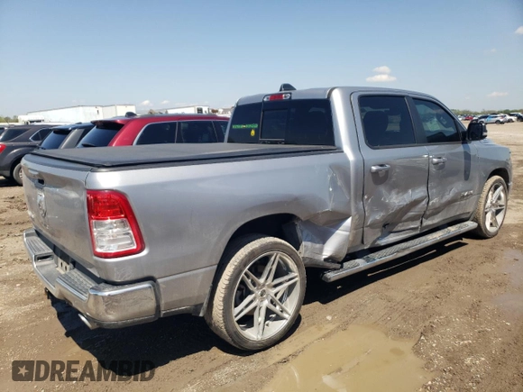 2022 Ram 1500 Big Horn with VIN 1C6RREMT1NN358613, listed as a Copart auction lot 50084835 with 35,126 mi miles and Salvage Title. Bid and sale history available at carsss.com. Image 3.