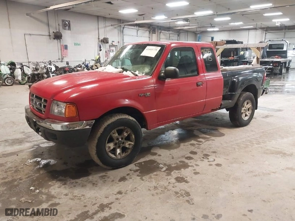 2003 Ford Ranger XL Fleet with VIN 1FTZR15E53TA28113, listed as a IAAI auction lot 41605775 with 134320 miles. Bid and sale history available at carsss.com. Image 2.