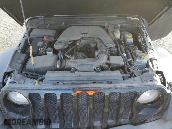 2019 Jeep Wrangler Unlimited Sport with VIN 1C4HJXDG2KW566080, listed as a Copart auction lot 44559215 with 84,646 mi miles and Salvage title. Bid and sale history available at DreamBid. Image 14.