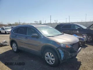 2013 Honda CR-V EX-L with VIN 5J6RM4H75DL052940, listed as a Copart auction lot 52181325 with 201,982 mi miles and Salvage Title. Bid and sale history available at carsss.com. Image 4.