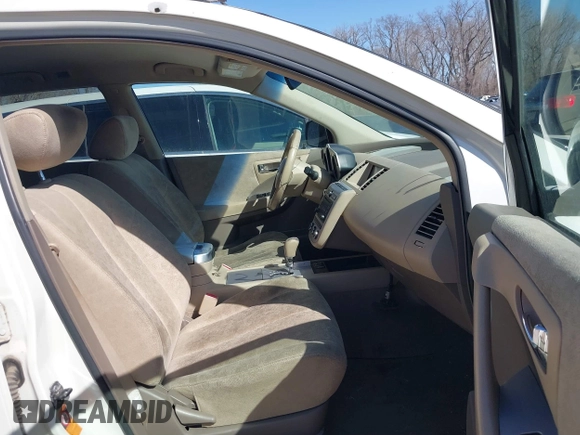 2007 Nissan Murano S with VIN JN8AZ08W67W642298, listed as a IAAI auction lot 41812262 with 175,703 mi miles and . Bid and sale history available at DreamBid. Image 5.