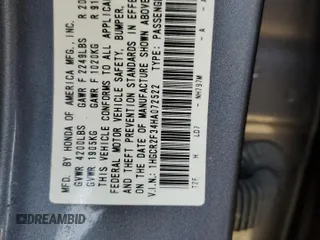2017 Honda Accord Sedan LX with VIN 1HGCR2F34HA072522, listed as a Copart auction lot 47214295 with 237,702 mi miles and Salvage Title. Bid and sale history available at carsss.com. Image 12.