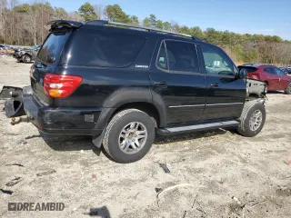 2004 Toyota Sequoia Limited with VIN 5TDBT48A84S229789, listed as a Copart auction lot 49262395 with 255,195 mi miles and Salvage Title. Bid and sale history available at carsss.com. Image 3.