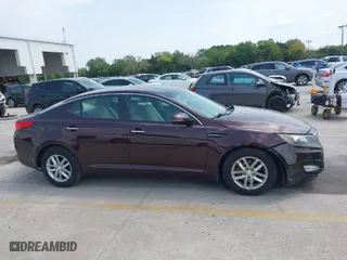 2013 Kia Optima LX with VIN 5XXGM4A72DG203014, listed as a IAAI auction lot 41859589 with 110,099 mi miles. Bid and sale history available at carsss.com. Image 13.