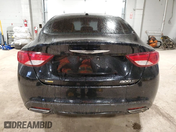 2016 Chrysler 200 S with VIN 1C3CCCBG5GN180691, listed as a Copart auction lot 51613725 with 167,564 mi miles and Salvage Title. Bid and sale history available at carsss.com. Image 6.