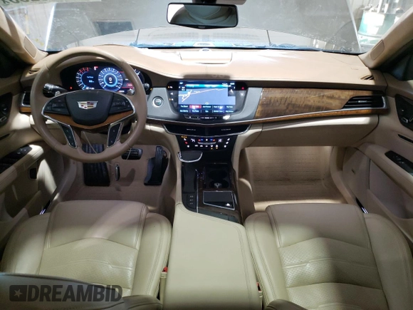 2017 Cadillac CT6 Platinum AWD with VIN 1G6KN5R67HU183399, listed as a Copart auction lot 42323205 with 62,782 mi miles and Salvage title. Bid and sale history available at DreamBid. Image 8.