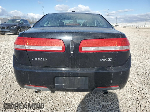 2011 Lincoln MKZ with VIN 3LNHL2GC2BR764078, listed as a Copart auction lot 52889095 with 204,653 mi miles and Salvage Title. Bid and sale history available at DreamBid. Image 6.