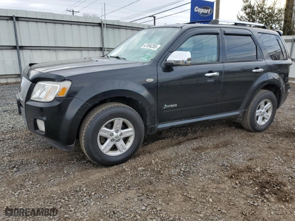 2009 Mercury Mariner Hybrid with VIN 4M2CU29309KJ26655, listed as a Copart auction lot 47494255 with 192,585 mi miles and Salvage Title. Bid and sale history available at carsss.com. Image 1.