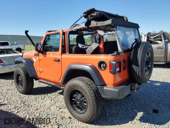 2018 Jeep Wrangler Sport with VIN 1C4GJXAG9JW282802, listed as a Copart auction lot 75557104 with 86,708 mi miles and Salvage Title. Bid and sale history available at carsss.com. Image 2.