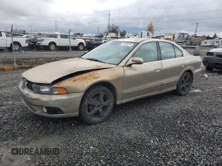 2003 Mitsubishi Galant ES z VIN 4A3AA46G43E093624, wystawiony jako Copart lot #82406974 z przebiegiem 177 012 mil mil oraz Szkoda całkowita • Salvage title. Historia ofert i sprzedaży dostępna na DreamBid. Obrazek 1.