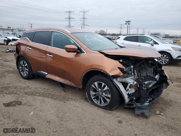 2017 Nissan Murano Platinum with VIN 5N1AZ2MH2HN102643, listed as a Copart auction lot 44619205 with 74,720 mi miles and Salvage Title. Bid and sale history available at carsss.com. Image 4.