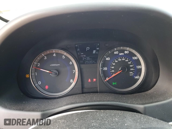 2014 Hyundai Accent GS z VIN KMHCT5AE6EU190507, wystawiony jako Copart lot #47562454 z przebiegiem 29 354 mil mil oraz Szkoda całkowita • Salvage title. Historia ofert i sprzedaży dostępna na DreamBid. Obrazek 9.