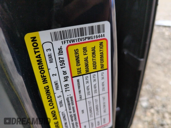 2023 Ford F-150 Lightning Pro с VIN 1FTVW1EV5PWG16444, выставлен на аукционе Copart как лот 48224415 с пробегом 25 782 миль миль и Списание • Salvage title. История ставок и продаж доступна на DreamBid. Изображение 12.