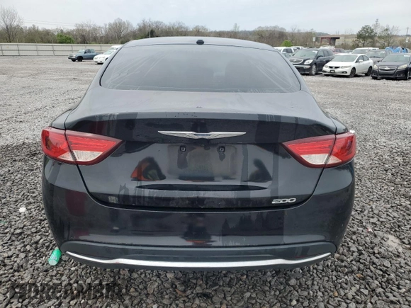 2015 Chrysler 200 Limited with VIN 1C3CCCAB3FN649281, listed as a Copart auction lot 50343895 with Not Provided miles and Salvage Title. Bid and sale history available at carsss.com. Image 6.