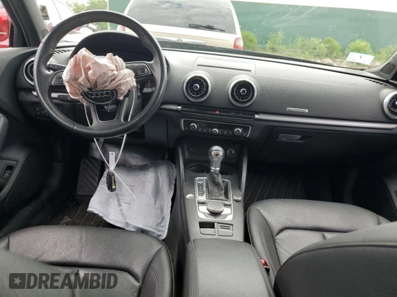 2018 Audi A3 Sedan Premium with VIN WAUB8GFF5J1031307, listed as a Copart auction lot 56465963 with 60,590 mi miles. Bid and sale history available at carsss.com. Image 8.