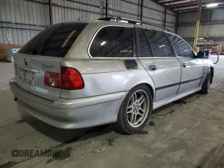 2001 BMW 5 Series 525iAT with VIN WBADS43461GD84053, listed as a Copart auction lot 45722195 with 0 mi miles and Salvage Title. Bid and sale history available at carsss.com. Image 3.