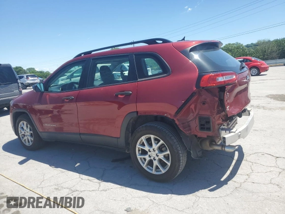 2015 Jeep Cherokee Sport с VIN 1C4PJLABXFW656788, выставлен на аукционе Copart как лот 58090415 с пробегом 120 473 миль миль и Чистый • Clean title. История ставок и продаж доступна на DreamBid. Изображение 2.