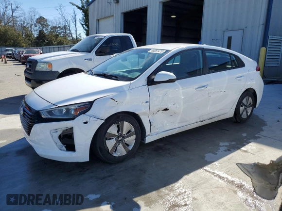 2017 Hyundai Ioniq Blue with VIN KMHC65LC9HU027938, listed as a Copart auction lot 48061475 with 87,612 mi miles and Salvage Title. Bid and sale history available at DreamBid. Image 1.