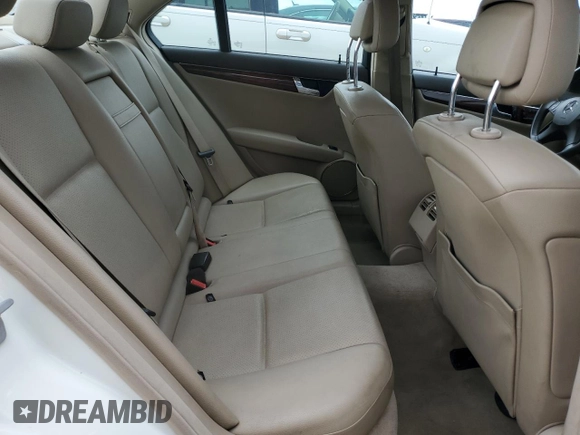 2011 Mercedes-Benz C 300 Sport with VIN WDDGF8BB8BR183114, listed as a Copart auction lot 55536235 with 132,824 mi miles and Salvage title. Bid and sale history available at DreamBid. Image 10.