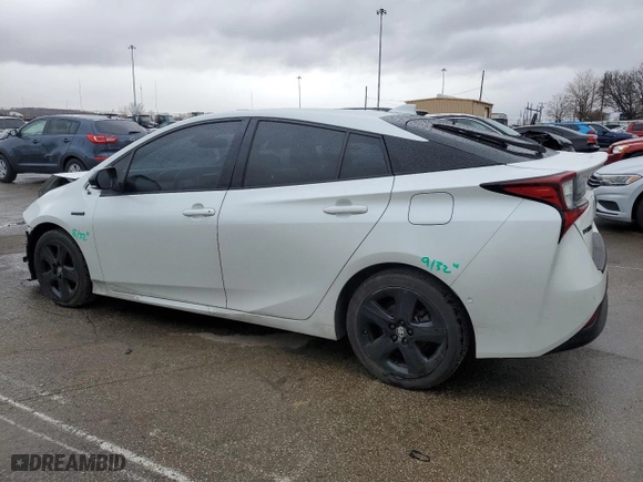 2021 Toyota Prius L Eco with VIN JTDKAMFU5M3129119, listed as a Copart auction lot 47732205 with 66,110 mi miles and Salvage Title. Bid and sale history available at carsss.com. Image 2.