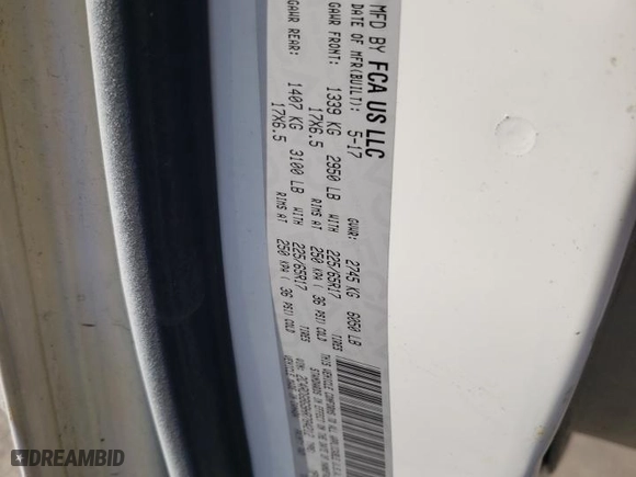 2017 Dodge Grand Caravan SE Plus with VIN 2C4RDGBG9HR784212, listed as a Copart auction lot 75355154 with 345,464 mi miles and Clean Title. Bid and sale history available at carsss.com. Image 14.