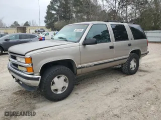 1999 Chevrolet Tahoe Z71 with VIN 1GNEK13R5XJ346427, listed as a Copart auction lot 89372595 with 154,398 mi miles and Salvage Title. Bid and sale history available at carsss.com. Image 1.