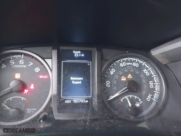 2016 Toyota Tacoma SR with VIN 5TFCZ5AN3GX039919, listed as a IAAI auction lot 41607382 with 107,703 mi miles. Bid and sale history available at carsss.com. Image 7.