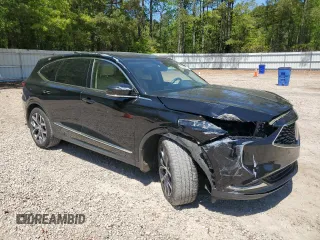2022 Acura MDX w/Technology Package with VIN 5J8YD9H44NL001310, listed as a Copart auction lot 52868135 with 42,859 mi miles and Salvage Title. Bid and sale history available at carsss.com. Image 4.