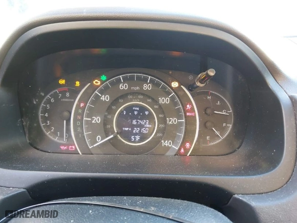2014 Honda CR-V EX with VIN 2HKRM3H58EH555429, listed as a IAAI auction lot 41363373 with 167,423 mi miles. Bid and sale history available at carsss.com. Image 7.