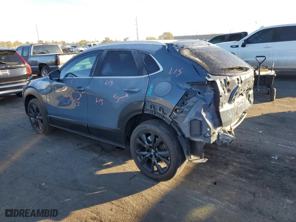 2022 Mazda CX-30 2.5 S Carbon Edition with VIN 3MVDMBCL6NM450598, listed as a Copart auction lot 80052814 with 15,344 mi miles and Salvage Title. Bid and sale history available at carsss.com. Image 2.