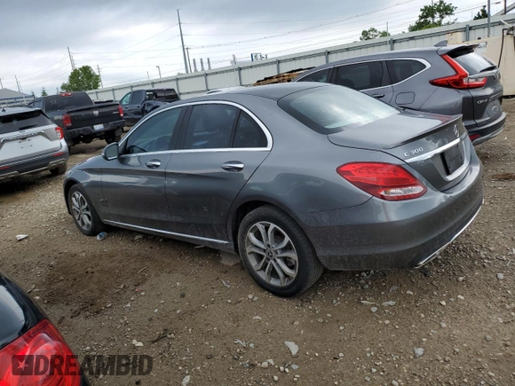 2018 Mercedes-Benz C 300 z VIN WDDWF4KB7JR350226, wystawiony jako Copart lot #61733245 z przebiegiem 74 870 mil mil oraz Szkoda całkowita • Salvage title. Historia ofert i sprzedaży dostępna na DreamBid. Obrazek 2.