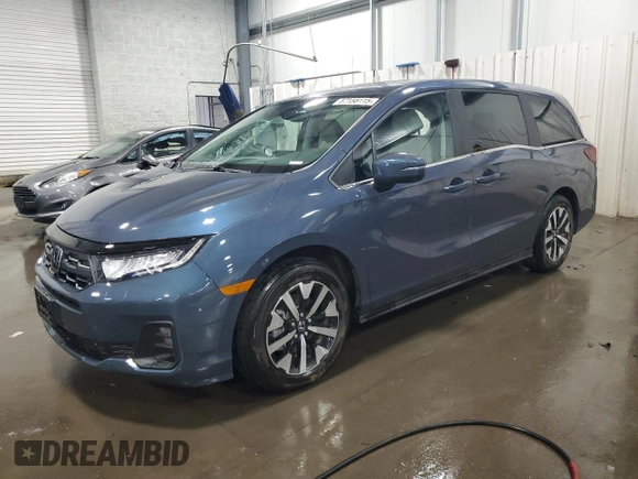 2025 Honda Odyssey EX-L с VIN 5FNRL6H66SB009185, выставлен на аукционе Copart как лот 57158115 с пробегом 8 541 миль миль и Списание • Salvage title. История ставок и продаж доступна на DreamBid. Изображение 1.