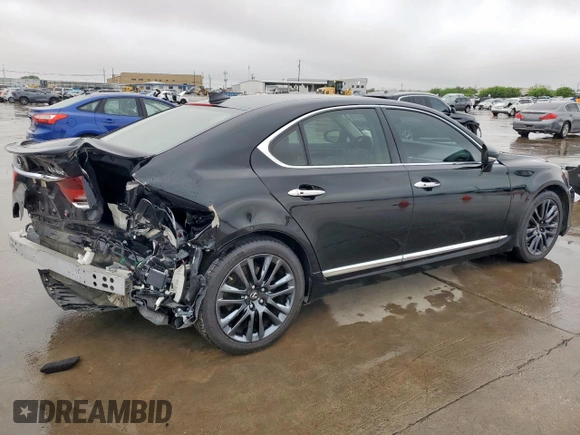 2017 Lexus LS with VIN JTHBL5EF0H5145689, listed as a Copart auction lot 51944735 with 55,904 mi miles and Salvage Title. Bid and sale history available at carsss.com. Image 3.