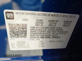 2022 GMC Terrain SLE with VIN 3GKALMEV0NL299267, listed as a IAAI auction lot 41845193 with 9,581 mi miles. Bid and sale history available at carsss.com. Image 9.