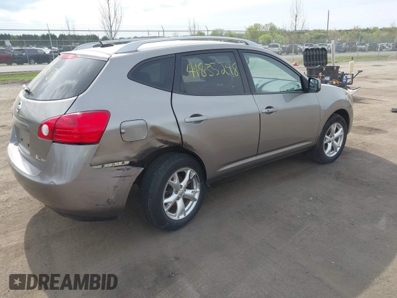 2009 Nissan Rogue S with VIN JN8AS58V19W161161, listed as a IAAI auction lot 41835248 with 174,926 mi miles. Bid and sale history available at carsss.com. Image 4.