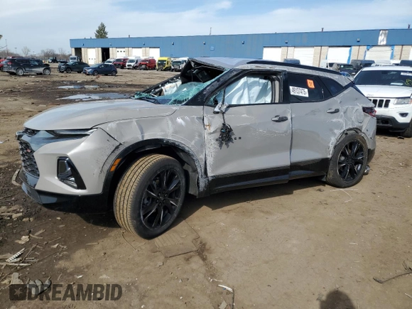 2021 Chevrolet Blazer RS with VIN 3GNKBERS3MS570651, listed as a Copart auction lot 49137475 with Not provided miles and Non repairable. Bid and sale history available at DreamBid. Image 1.