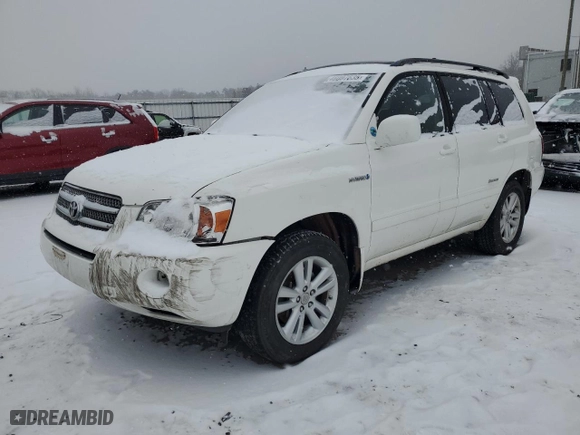 2007 Toyota Highlander Hybrid w/3rd Row with VIN JTEDW21A670018981, listed as a Copart auction lot 46097635 with 337,110 mi miles and Clean Title. Bid and sale history available at carsss.com. Image 1.