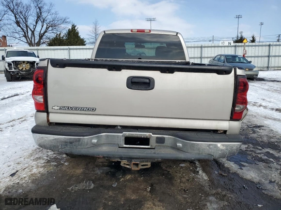 2006 Chevrolet Silverado 1500 LT1 with VIN 1GCEK19B56Z146182, listed as a Copart auction lot 87433354 with 145,843 mi miles and Salvage Title. Bid and sale history available at carsss.com. Image 6.
