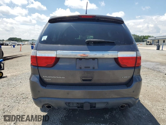 2013 Dodge Durango Crew with VIN 1C4SDJDT4DC696390, listed as a Copart auction lot 63608365 with 176,285 mi miles and Clean title. Bid and sale history available at DreamBid. Image 6.