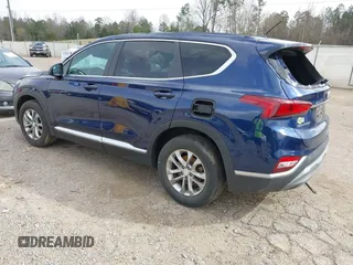 2020 Hyundai Santa Fe SE with VIN 5NMS23AD6LH174584, listed as a IAAI auction lot 41813950 with 107,852 mi miles. Bid and sale history available at carsss.com. Image 3.