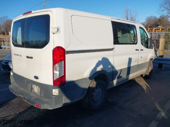 2016 Ford Transit Cargo Van with VIN 1FTYE1YM1GKA21679, listed as a IAAI auction lot 41208213 with 443,454 mi miles. Bid and sale history available at carsss.com. Image 4.