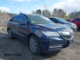 2016 Acura MDX w/Tech with VIN 5FRYD4H40GB053930, listed as a IAAI auction lot 41965048 with 1 mi miles. Bid and sale history available at carsss.com. Image 1.
