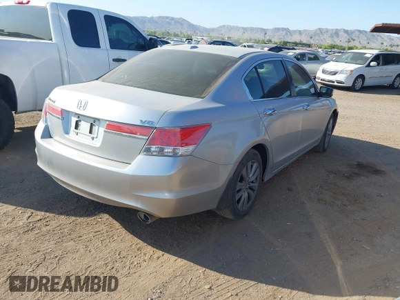 2011 Honda Accord EX-L with VIN 1HGCP3F84BA001559, listed as a IAAI auction lot 42369341 with 144,030 mi miles and . Bid and sale history available at DreamBid. Image 4.