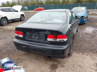 1998 Honda Civic EX with VIN 1HGEJ8243WL023329, listed as a IAAI auction lot 41744919 with 0 mi miles. Bid and sale history available at carsss.com. Image 4.