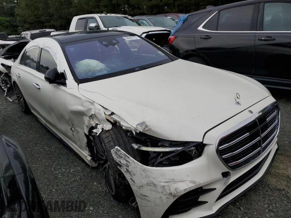 2022 Mercedes-Benz S 580 with VIN W1K6G7GB2NA123344, listed as a Copart auction lot 66086132 with Not Provided miles and . Bid and sale history available at DreamBid. Image 1.