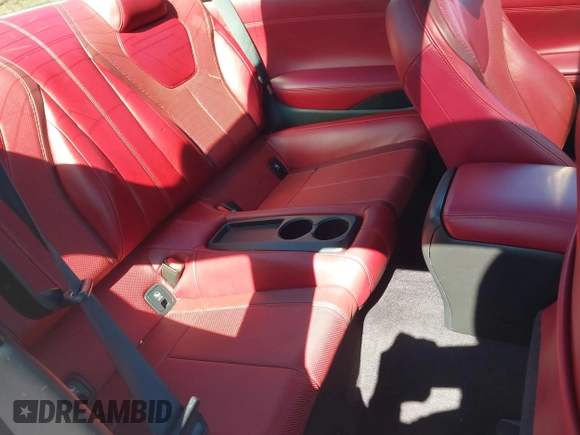 2017 Infiniti Q60 Red Sport 400 with VIN JN1FV7ELXHM701112, listed as a IAAI auction lot 41862580 with 89,385 mi miles and . Bid and sale history available at carsss.com. Image 8.