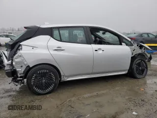 2025 Nissan LEAF SV Plus with VIN 1N4CZ1CV1SC558995, listed as a Copart auction lot 41471515 with 361 mi miles and Salvage Title. Bid and sale history available at carsss.com. Image 3.